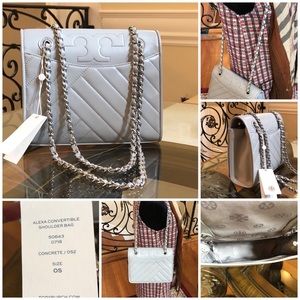 Tory Burch Alexa convertible quilted chain handbag